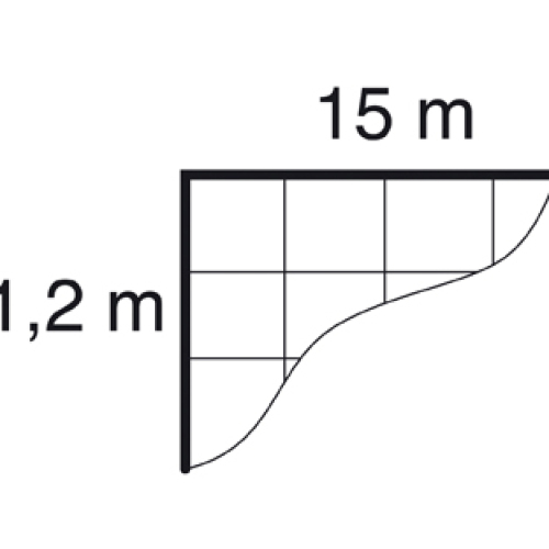 Netting L 15m l 1,2m 100mm S type mesh